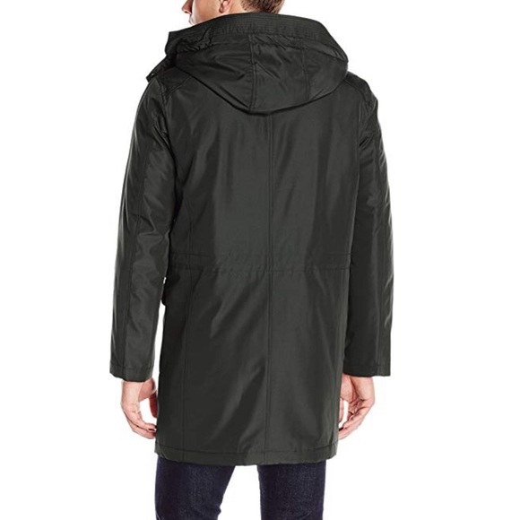 Cole Han Signature - NWT - Nylon Car Coat W/Hood - Picture 2 of 5